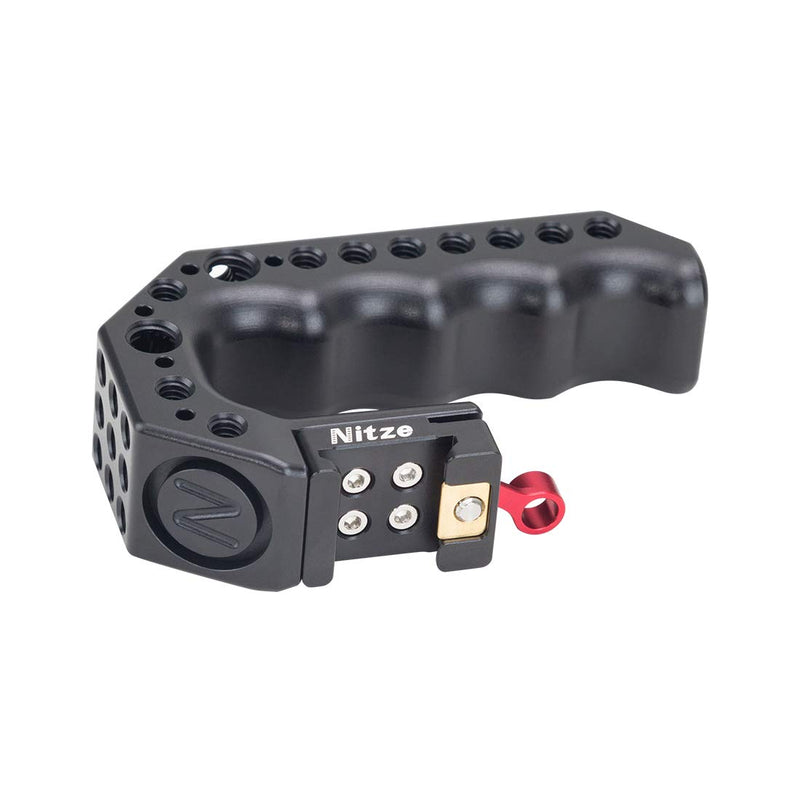 Nitze Mini Stinger Handle Universal Mini NATO Top Handle Grip for Camera Cage Built-in QR NATO Clamp - PA28M-AK