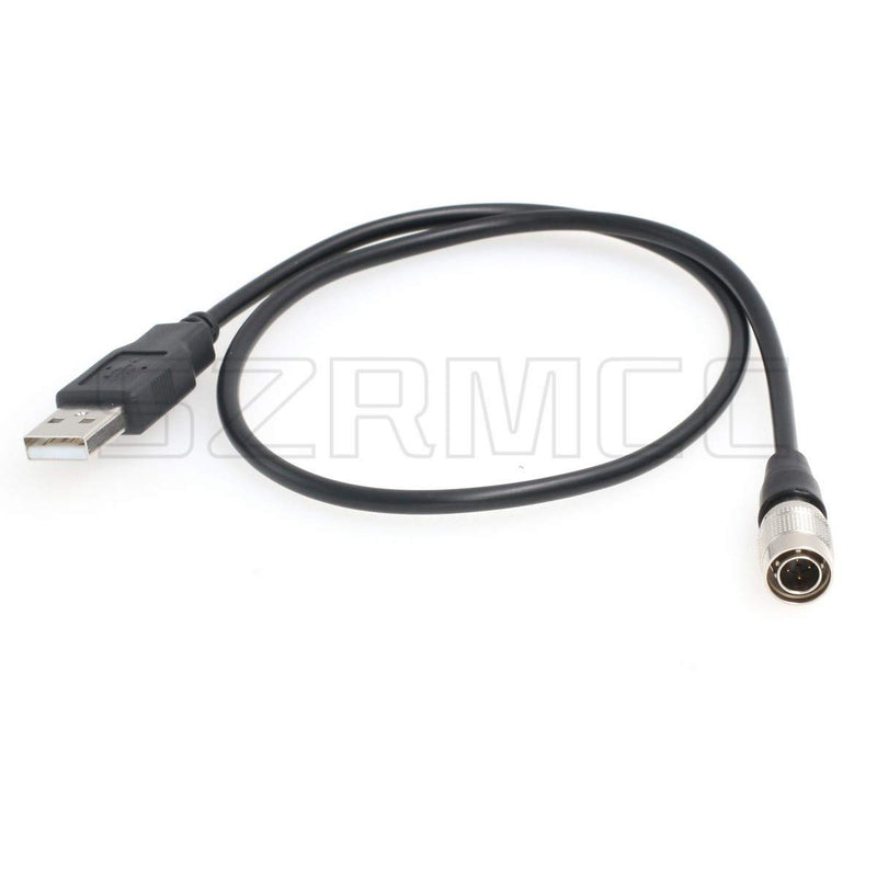 SZRMCC USB to Hirose 4 pin Male Power Cable for Zoom F4 F8 Sound Devices 633 644 688 Recorders (30cm) 30cm