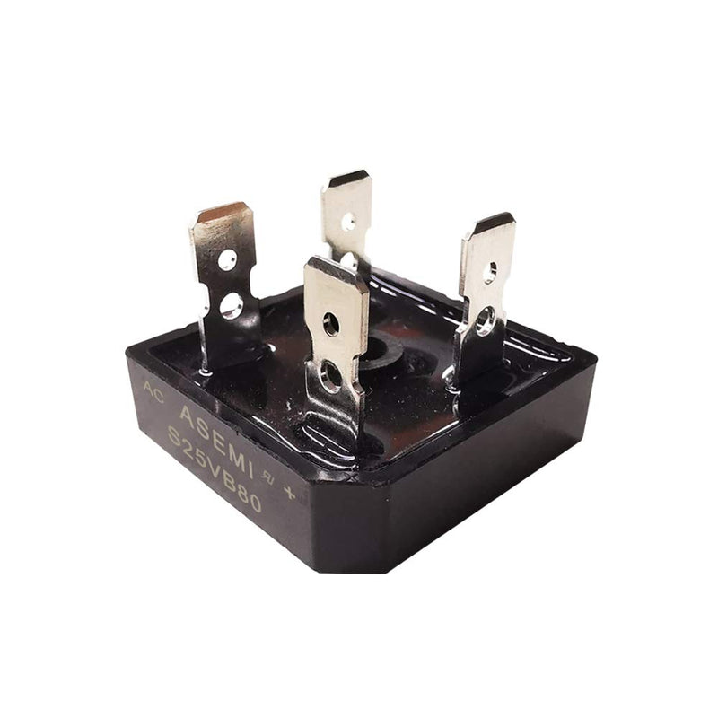 (Pack of 5pcs) ASEMI S25VB60 Through Hole Single Phase 25A600V Bridge Rectifier Diode 4 Pins for Adapter…