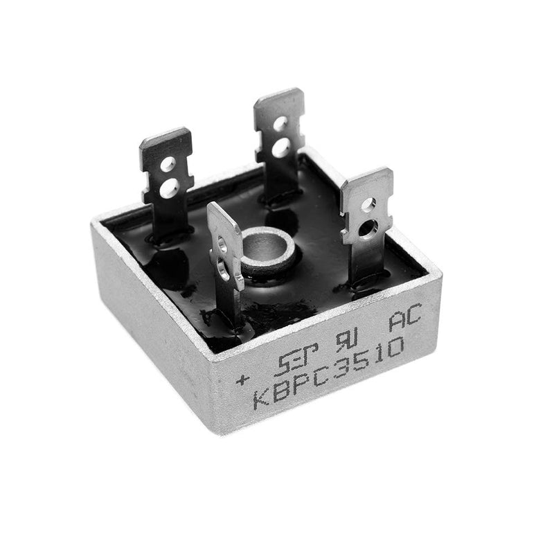 Bridgold 5pcs KBPC3510 Bridge Rectifier Diode,35A 1000V Single Phase,Full Wave 35 Amp 1000 Volt Electronic Silicon Diodes,4-Pin