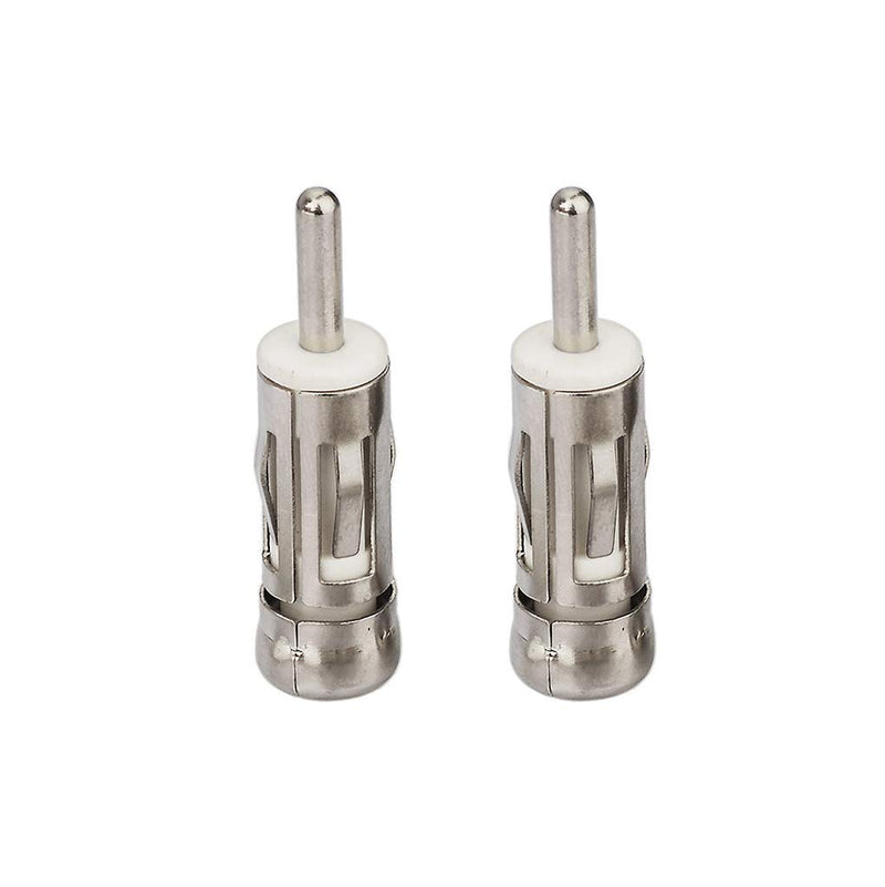 Bingfu Car Antenna Adapter Universal Car Stereo FM AM Radio Antenna Adapter Connector ISO to DIN Plug Connector (2-Pack) for Volkswagen Audi VW Skoda Vehicle Car Audio Radio Head Unit Stereo Receiver