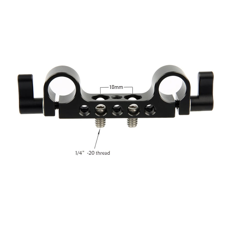 NICEYRIG 15mm Rod Clamp with 1/4"-20 Standard Thread for Camera Shoulder Rig 15mm Cage 15mm DSLR Camera Rig