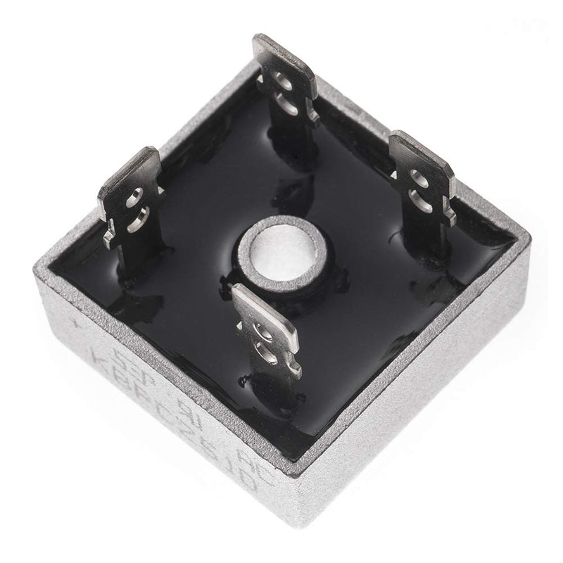 Bridgold 5pcs KBPC2510 2510 Bridge Rectifier Diode 25A 1000V Single Phase, Full Wave Electronic Silicon Diodes,4-Pin