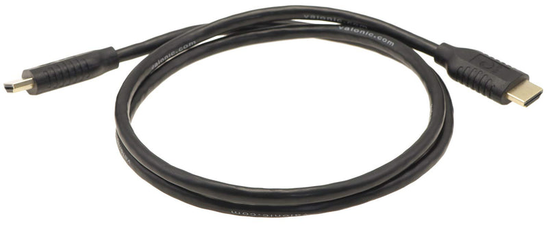valonic HDMI Cable | 3 ft | 4k | Full HD | ARC | high Speed | Ultra HD | ethernet | for TV, PS4, Xbox | 30 AWG | Black 3.3ft