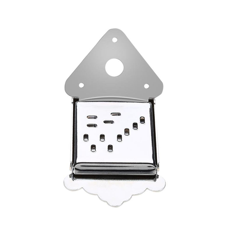 Mandolin guitar tailpiece with replacement accessories for screw instruments (Silver) Silver