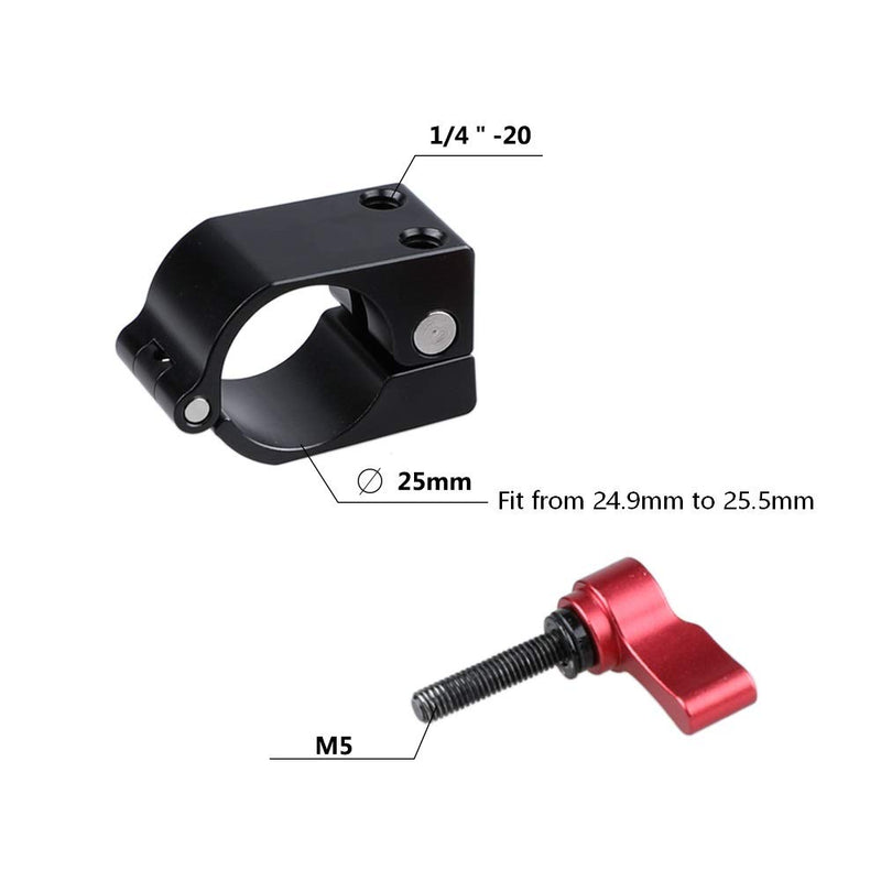 CAMVATE Light Mount Stand Bracket 25mm Rod Clamp Holder for DJI Ronin-M, Freefly MoVI - Red Knob