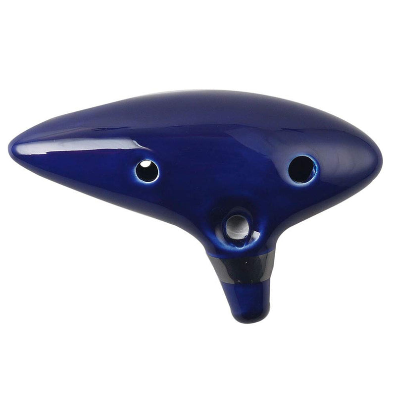 Mr.Power 12 Holes Ocarina Alto C Flute Occarina Taps Blue Ceramic/Clay stl Orcarina Inspired of Time With Bag