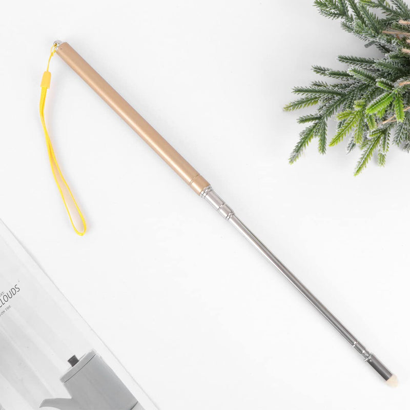 STOBOK Telescopic Teachers Pointers Extendable Retractable Handheld Presenter Pointer Finger Pointer Stick Whiteboard Pointer(Golden) Golden