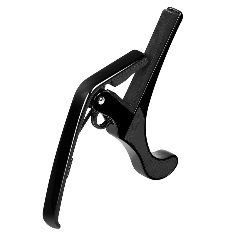 Alice Aluminum Alloy 4 String Acoustic Guitar Capo with Black Paint Pistol Shape Guitar Accessories