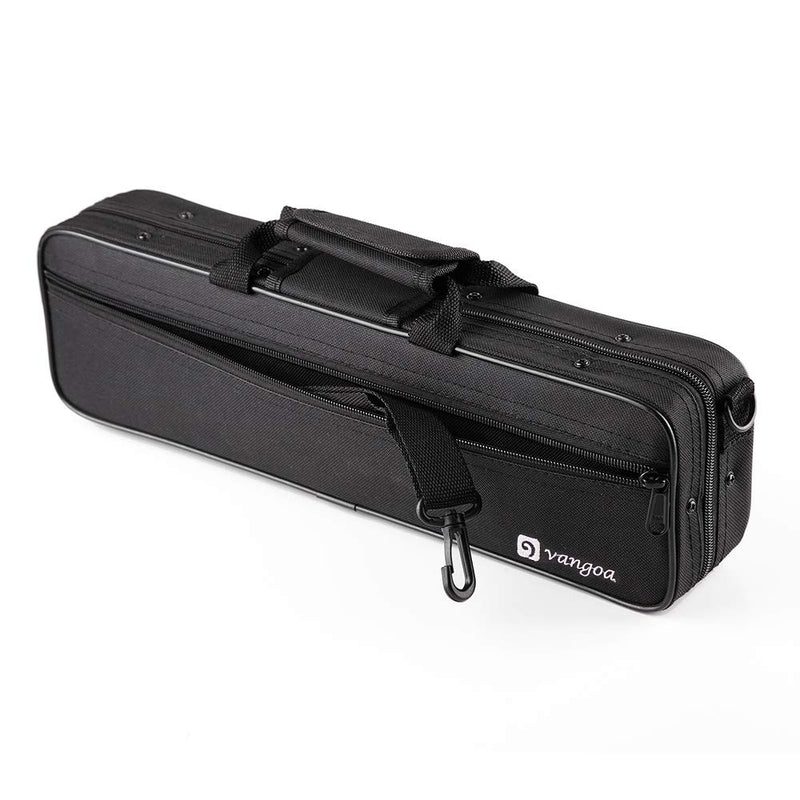 Vangoa Flute Case Carrying Bag Waterproof Lightweight for 16 Holes Flute C Foot with Adjustable Shoulder Strap and Exterior Pocket