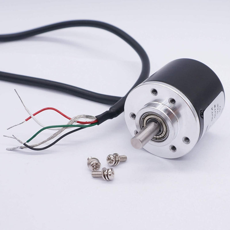 Taiss/Incremental Rotary Encoder DC 5-24v Wide Voltage Power Supply 6mm Shaft Optical AB 2 Phase Quadrature Encoder 600P/R