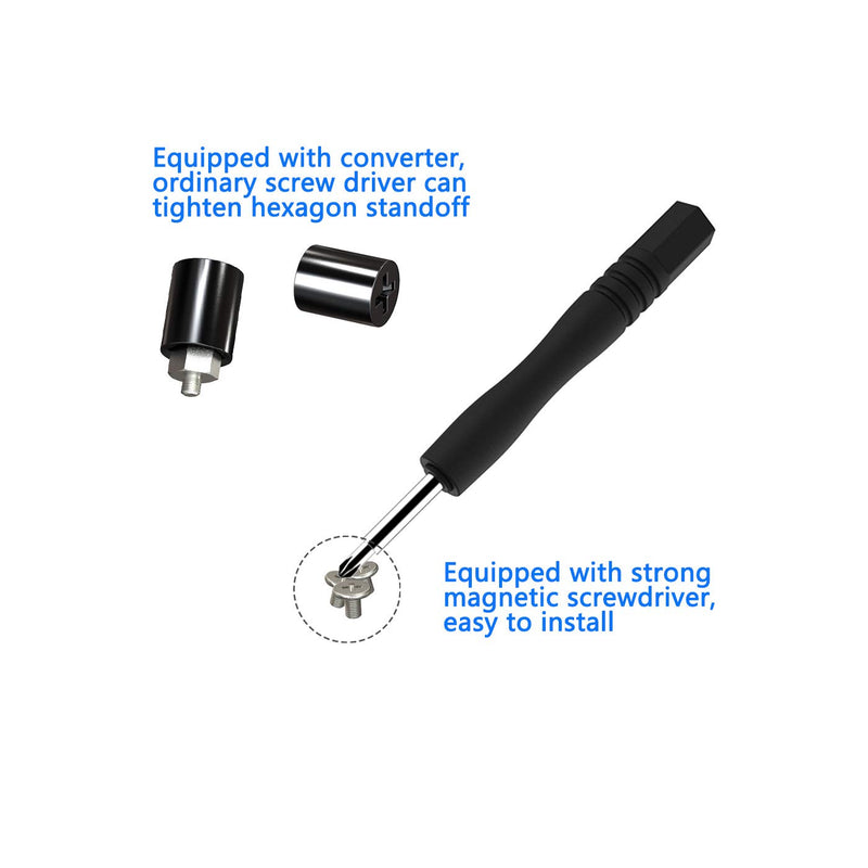 M.2 Screw,HFEIX SSD Mounting Kit with Screwdriver for ASUS Motherboard or ASRock Board NVMe PCIe Driver (7 pcs) 7 pcs