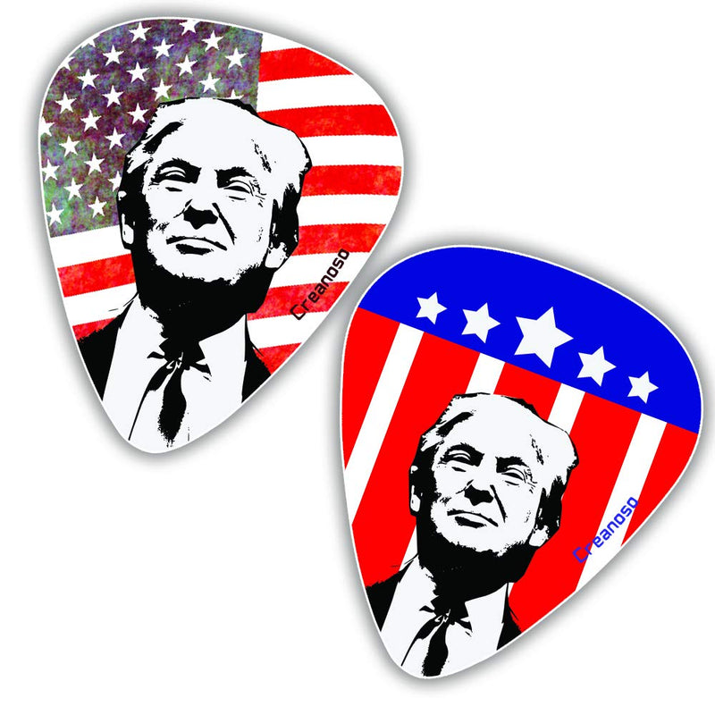 Donald Trump President Guitar Picks Series 2 (12-Pack) - Presidential Campaign 2020 Election Music Gifts Accessories for Husband Dad Boys Son Men Him Boyfriend Musician Gift Donald Trump President Guitar Picks Series 2