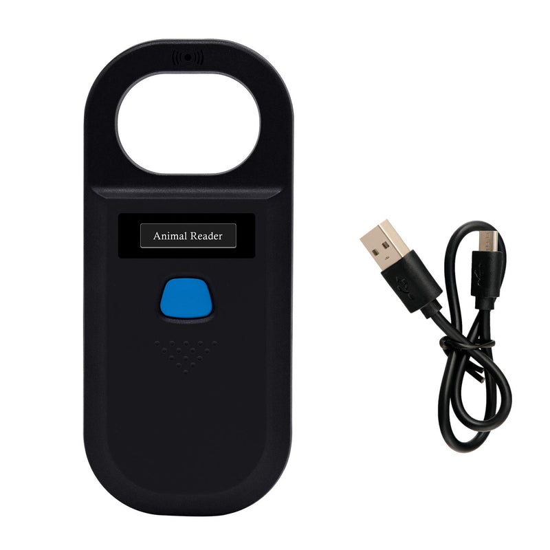 Animal(Pet) Microchip Reader Scanner, Handheld Animal Chip Reader Portable LED RFID Reader Support FDX-B (ISO11784 / 11785)