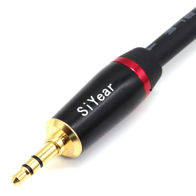 SiYear 3.5mm Mini Jack Stereo to XLR Male Microphone Cable, Unbalanced 1/8 inch to XLR 3 Pin Interconnect Cable Cord Adapter (5Feet)