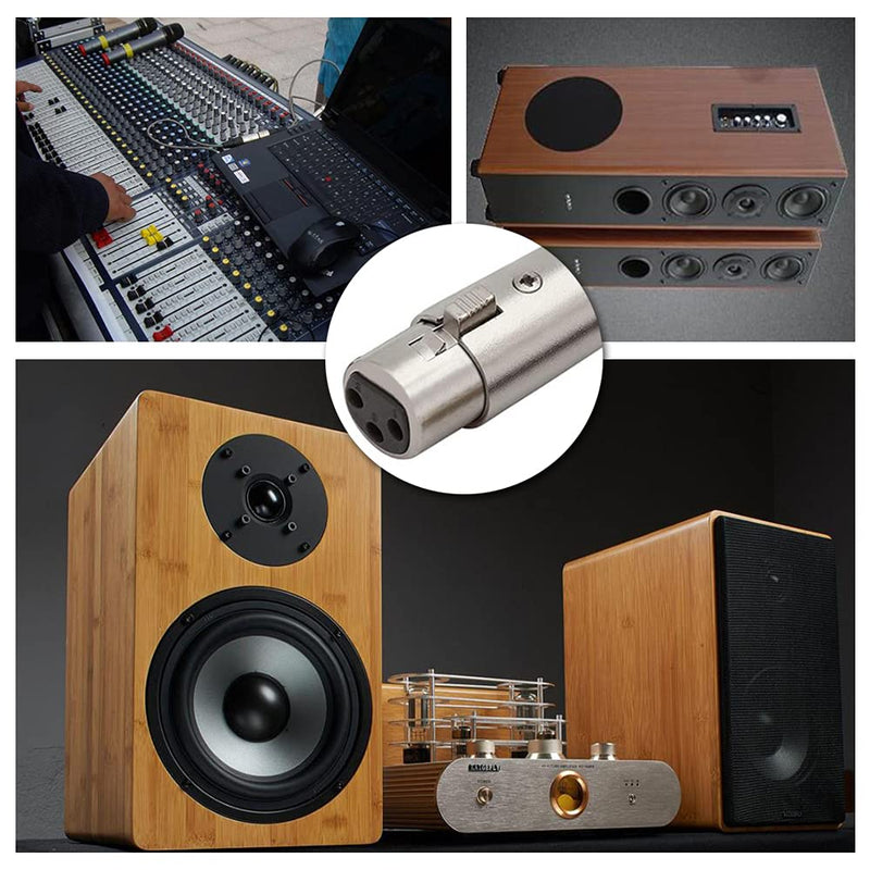 "3-pin XLR Female to TRS 3.5mm Male Microphone Cable Audio Line Microphone Adapter for Studio Sound Consoles 1.5M"