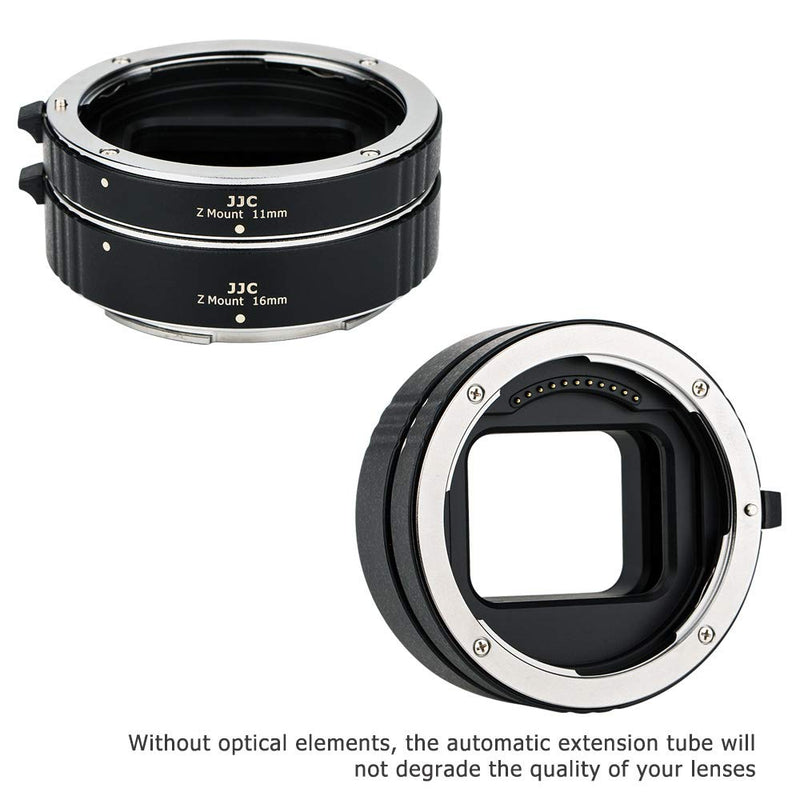 JJC Z Mount Auto Focus Macro Extension Tube Set for Nikon Z50 Z7 Z6 Z5 Z6 II Z6II Z7 II Z7II Mirrorless Camera and Nikon Z Mount Lenses, Great Tool for Macro Photography