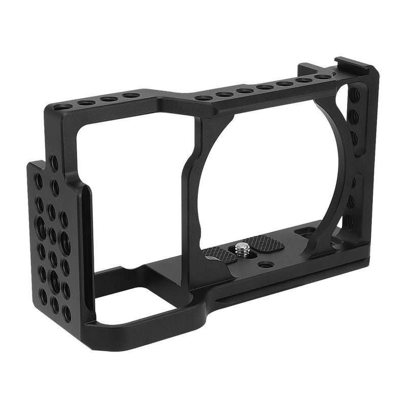 Haoge CC-S6 Camera Cage for Sony Alpha a6500 a6400 a6300 a6000 ILCE-6500 ILCE-6400 ILCE-6300 ILCE-6000 4K Digital Mirrorless Camera Built-in Cold Shoe, Arca Swiss Plate and NATO Rail