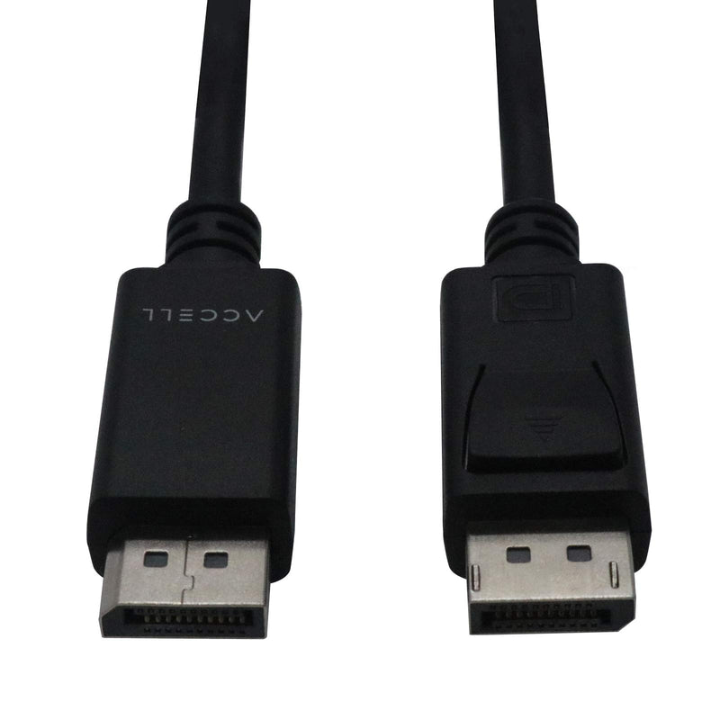 Accell DP to DP 1.4-2 Pack of VESA-Certified DisplayPort 1.4 Cable - 6 Feet, Hbr3, 8K @60Hz, 4K UHD @240Hz, 6.6 Feet (2 Meters) (B088C-207B-23) DisplayPort 1.4 -Poly Bag 6.6ft, 2-Pack