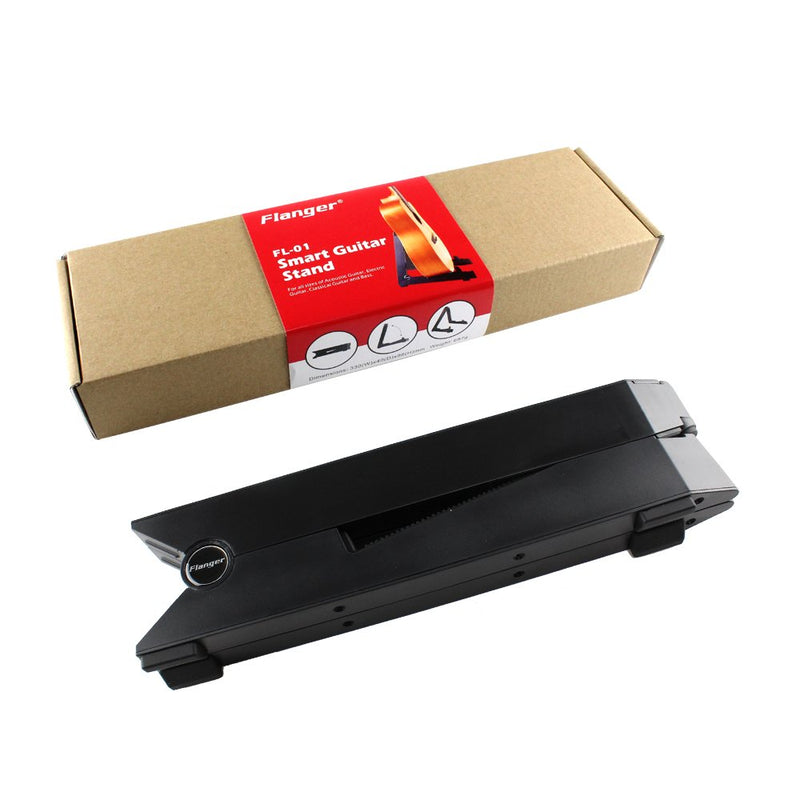 Guitar Stand, Foldable Instrument Stand ABS Material Universal for Acoustic,Classical, Electrical and Bass Guitar, FL-01P, Black