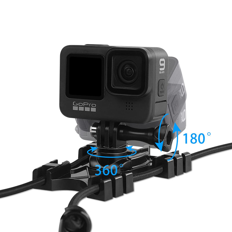 Koqeiey Net/Chain Link Fence Mount Compatible with GoPro Action Cameras and One X2,Smart Phones ,Mevo Start, and Other Action Cameras for Softball, Baseball, Football Games Recording