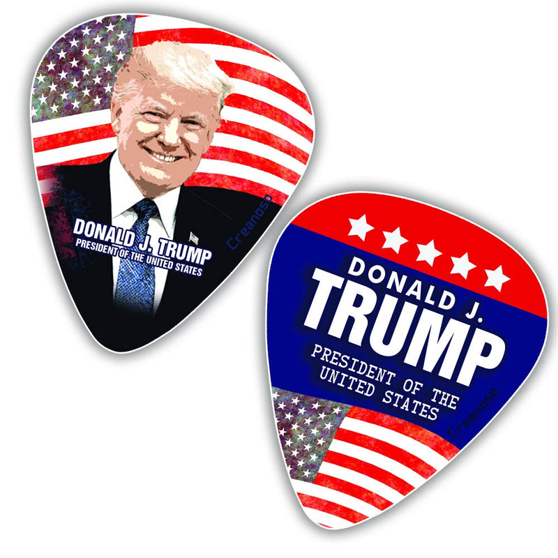 Donald Trump President Guitar Picks Series 2 (12-Pack) - Presidential Campaign 2020 Election Music Gifts Accessories for Husband Dad Boys Son Men Him Boyfriend Musician Gift Donald Trump President Guitar Picks Series 2