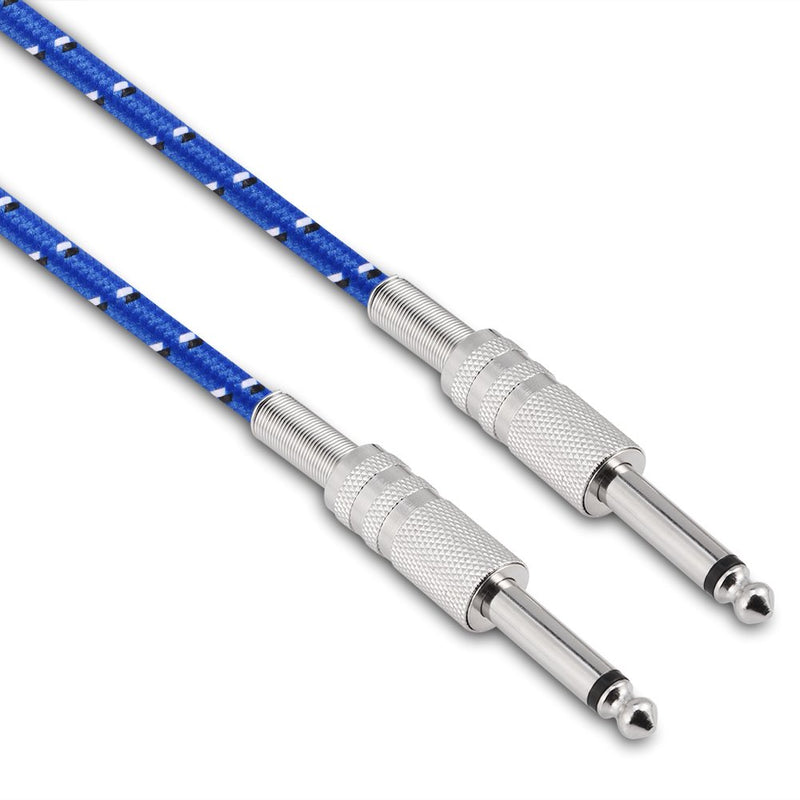 Vbestlife Guitar Cable, Mono Guitar Cable Male to Male Wire Cord 6.35mm Straight Plug for Electric Instruments, Guitar, Electric Guitar, Ukulele, Electronic Drum, Electric Piano, Mixer, etc/Noi(1m) 1 M