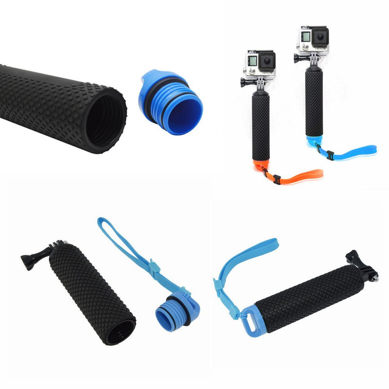 MeetRade Floating Hand Grip Waterproof Handheld Underwater Sport Selfie Stick Monopod Handle Grip Accessories Kit Diving Tripod Mount for GoPro HD Hero 2 3 3+ 4 5 6 Xiaomi XiaoYi Action Camera