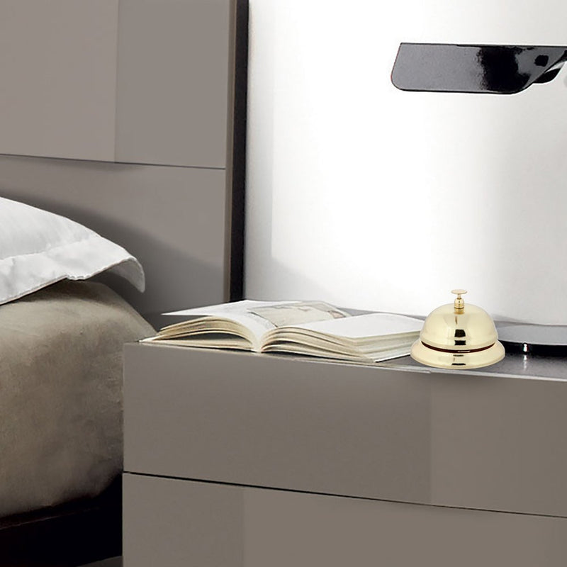 Home-X Hotel-Style Service Call Bell. Gold Finish