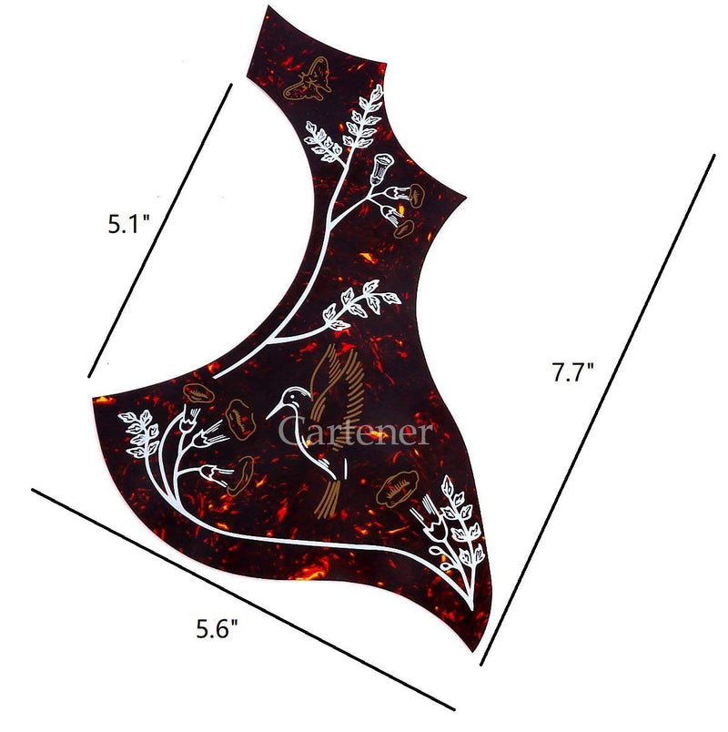 Pickguard for Hummingbird Acoustic Guitar Tortoise Celluloid