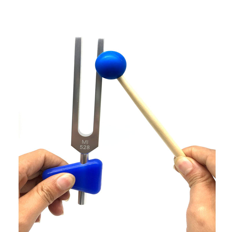 Tuning Forks Set 528 Hz Chakra for DNA Repair Healing Sound Healing Forks 5 Packs Silver