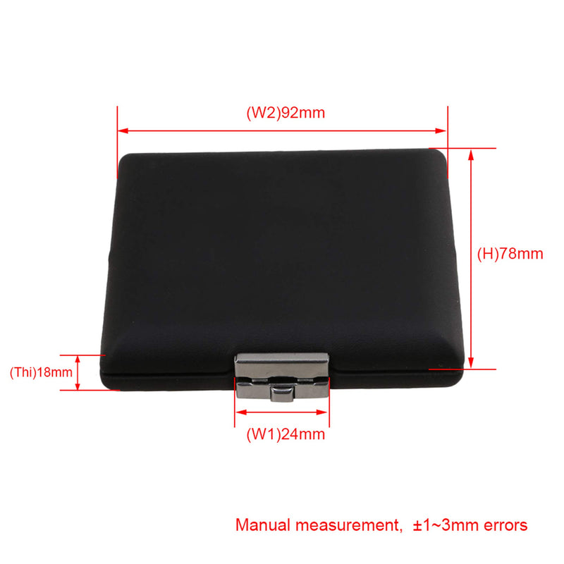 Yibuy Black Oboe Reed Case Holder Box PU Leather for 6 Pieces of Reed 9.2 x 7.8X 2cm