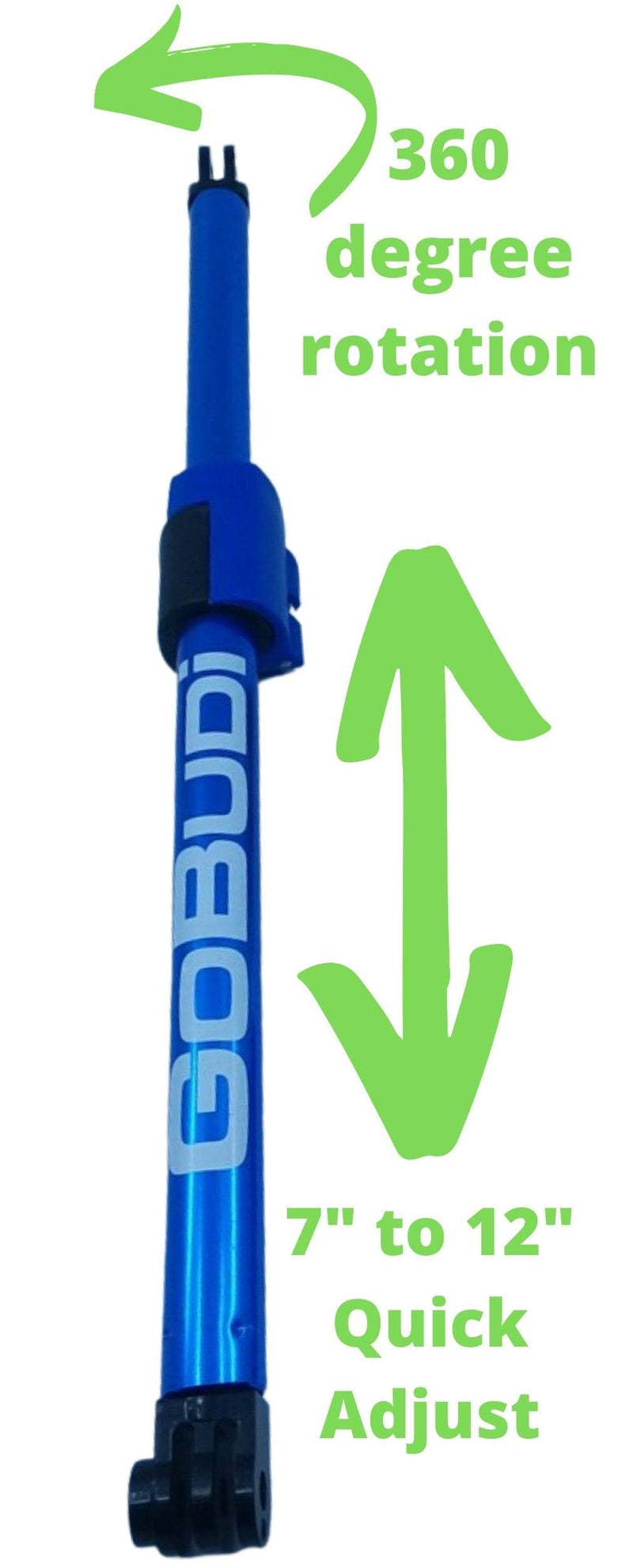 GoBUDi Adjustable Extension Pole Compatible with All GoPro Hero Cameras (1 Adjustable)