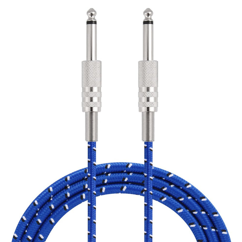 Vbestlife Guitar Cable, Mono Guitar Cable Male to Male Wire Cord 6.35mm Straight Plug for Electric Instruments, Guitar, Electric Guitar, Ukulele, Electronic Drum, Electric Piano, Mixer, etc/Noi(1m) 1 M