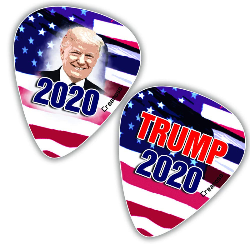 Donald Trump President Guitar Picks Series 2 (12-Pack) - Presidential Campaign 2020 Election Music Gifts Accessories for Husband Dad Boys Son Men Him Boyfriend Musician Gift Donald Trump President Guitar Picks Series 2