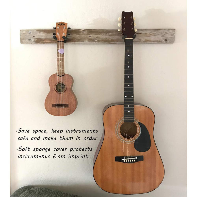 Viewm Guitar Wall Mount for Acoustic Electric Guitars Ukulele (4 Pack) 4 Pack