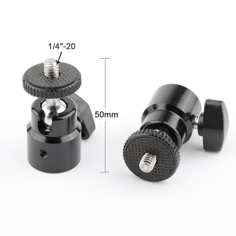 CAMVATE 1/4"-20 Mini Ball Head (2 Pieses)