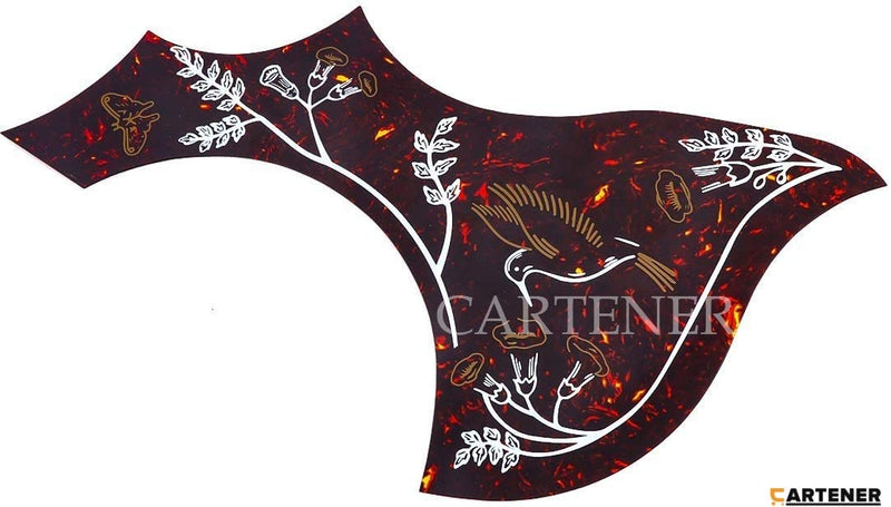 Pickguard for Hummingbird Acoustic Guitar Tortoise Celluloid