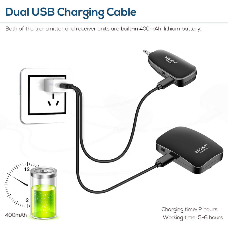 Wireless Microphone Headset Lavalier Microphones System/Lapel Mic/Stand Mic,Rechargeable Device with Storage Case,for Phone,DSLR,PA Speaker,VideoRecording,Teaching,Training,Interview