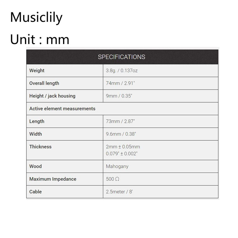 KNA NG-1 Portable Piezo Pickup for Nylon String Classical Guitar