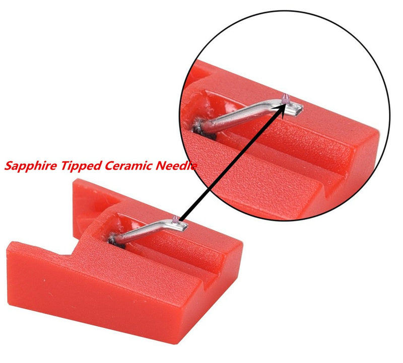 COSORO 2 Pcs Replacement Stylus for BUSH M1, MP370CD, MT 1, MTT2 Phonograph Record Player Needle