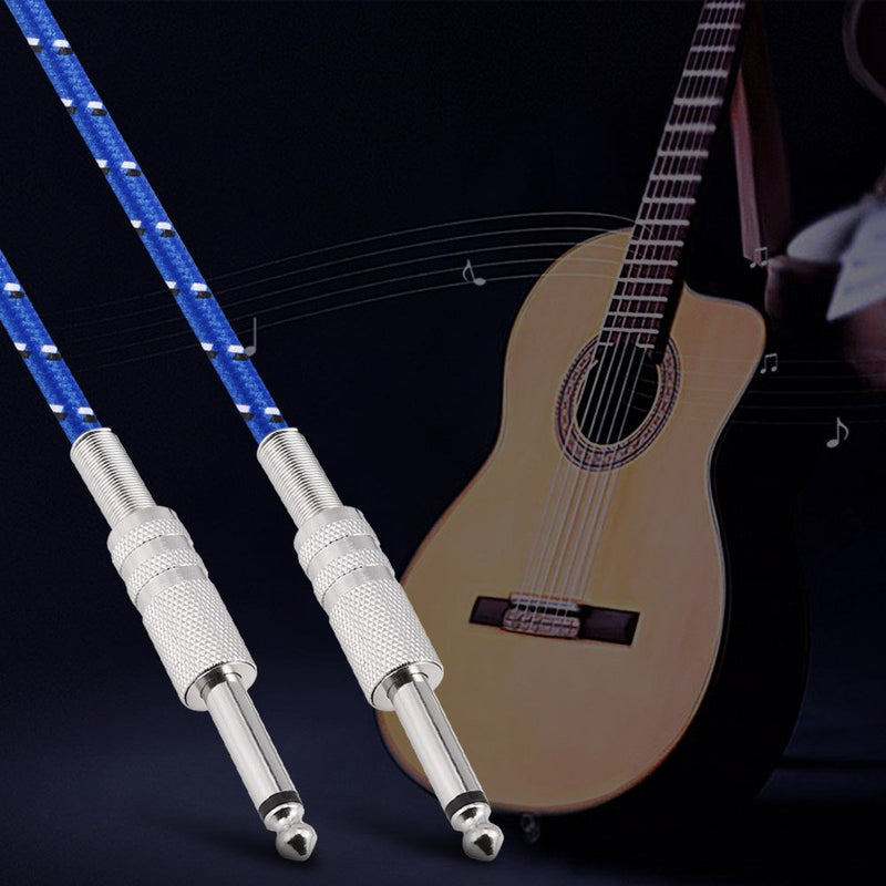 Vbestlife Guitar Cable, Mono Guitar Cable Male to Male Wire Cord 6.35mm Straight Plug for Electric Instruments, Guitar, Electric Guitar, Ukulele, Electronic Drum, Electric Piano, Mixer, etc/Noi(1m) 1 M
