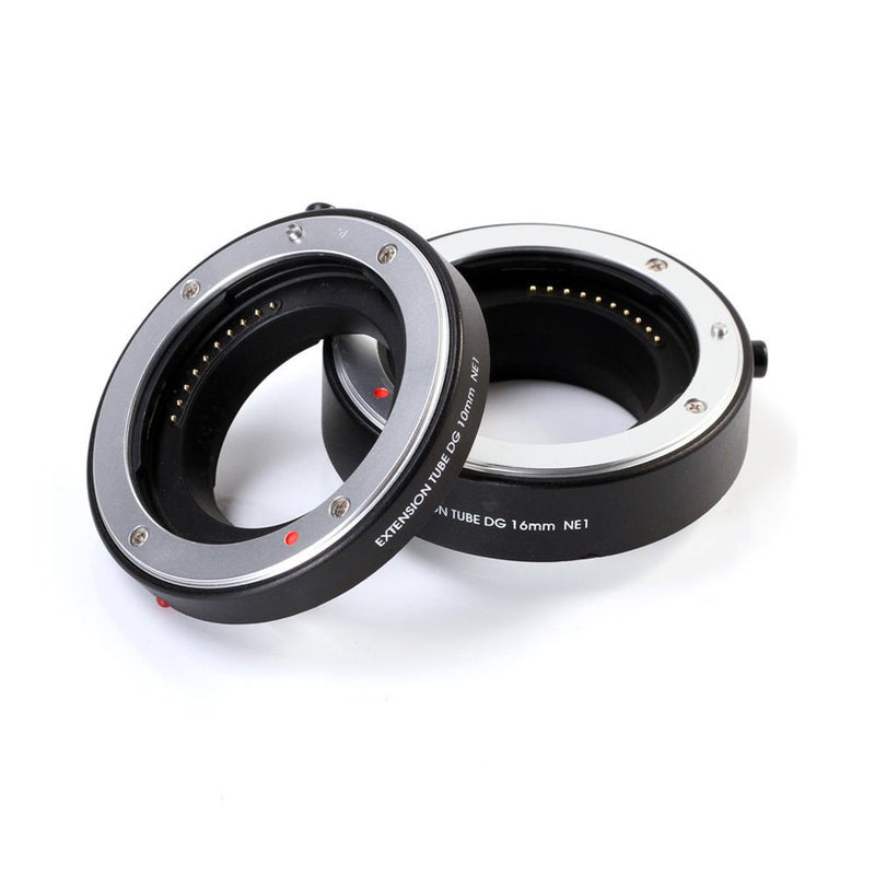Fotga Electronic Autofocus Macro Extension Tube 10mm+16mm Set for Sony E-Mount A1 A7C A6600 A6500 A6400 A6300 A6000 A6100 A6600 A5100 A5000 NEX-C3 A7 A7R A7S II III IV A9 II Mirrorless Camera For Sony E mount Camera