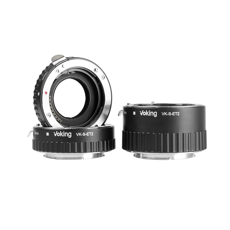 Voking VK-S-ET2 13mm 21mm 31mm Macro Auto Focus A Mount Extension Tube Ring Set AF for Sony A Mount DSLR A65 A58 A55 A33 A77II,etc