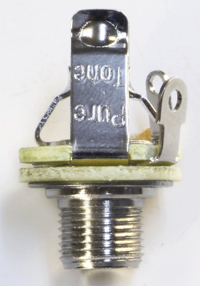 Pure Tone Full-contact Output Jack for Guitar/Bass, with Mounting Hardware Standard