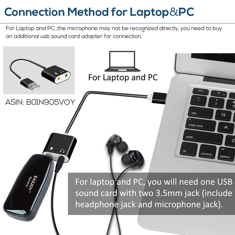 Wireless Microphone Headset Lavalier Microphones System/Lapel Mic/Stand Mic,Rechargeable Device with Storage Case,for Phone,DSLR,PA Speaker,VideoRecording,Teaching,Training,Interview