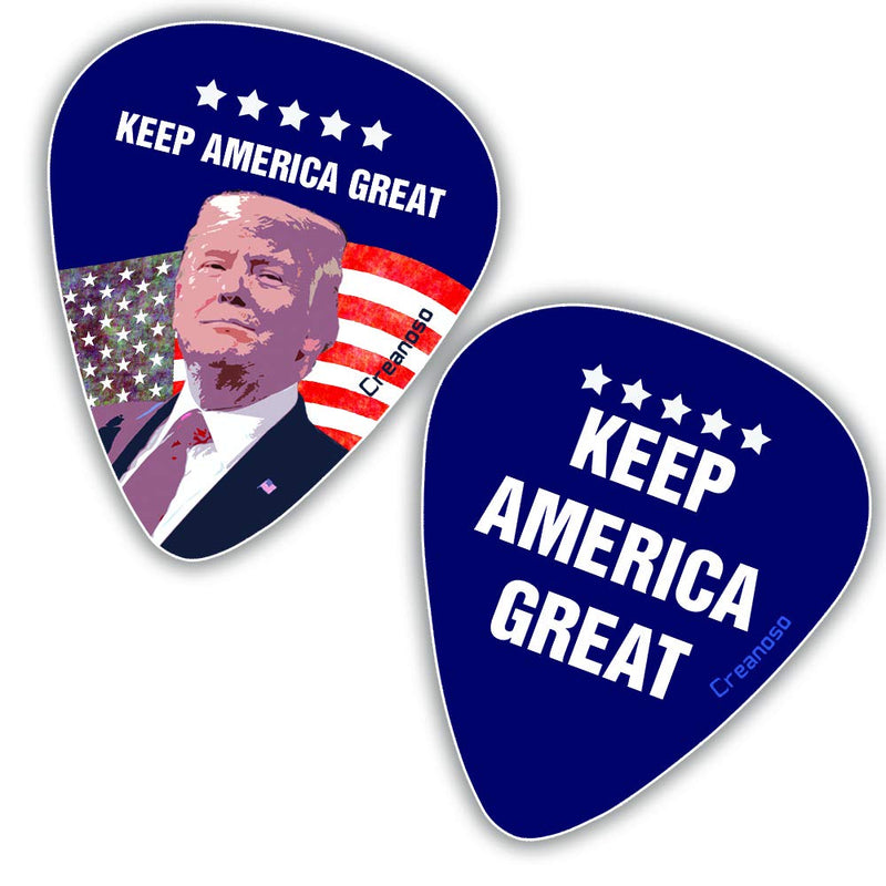 Donald Trump President Guitar Picks Series 2 (12-Pack) - Presidential Campaign 2020 Election Music Gifts Accessories for Husband Dad Boys Son Men Him Boyfriend Musician Gift Donald Trump President Guitar Picks Series 2