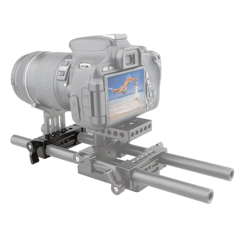 CAMVATE 15mm Rod Clamp Railblock for DSLR 15mm Rail Rig Rod Support System