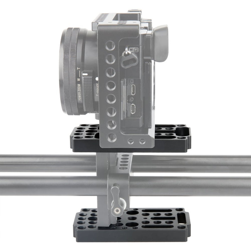 NICEYRIG Multifunctional Cheese Easy Plate Kit with V-Lock Male Adapter for Railblocks, Dovetails and Short Rods