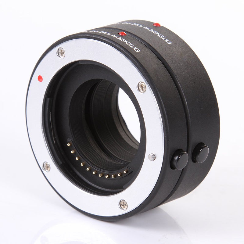 FocusFoto Pro Automatic Electronic Macro AF Auto Focus Extension Tube DG Set 10mm + 16mm for Olympus Panasonic Micro Four Thirds M4/3 Mount GH3 GH4 GH5 GX85 E-PL8 E-PL7 E-M5 E-M10 Mark II III Cameras